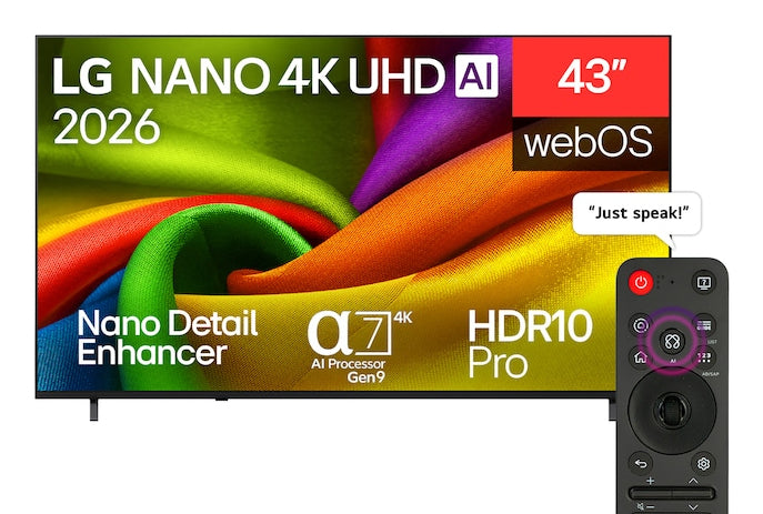 Televisão LG 43NU850B6LA TV 43" Nano 4K UHD STV USB HDMI BTh